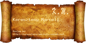 Keresztesy Marcell névjegykártya